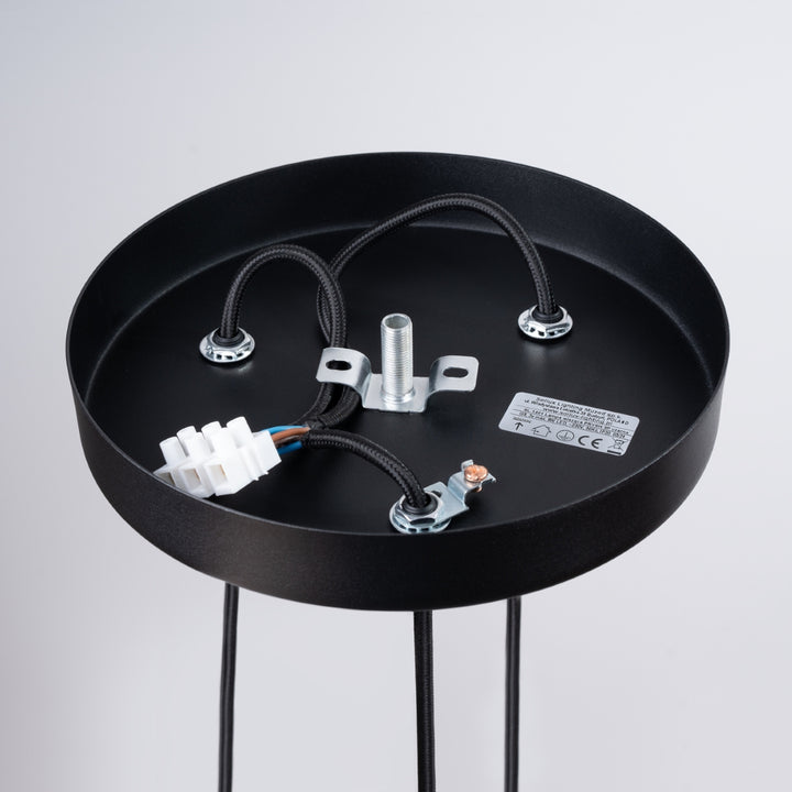 Pendellampe PRYSM 3P sort – G9 3 lyskilder stål195 × 195 × 120 cm IP20