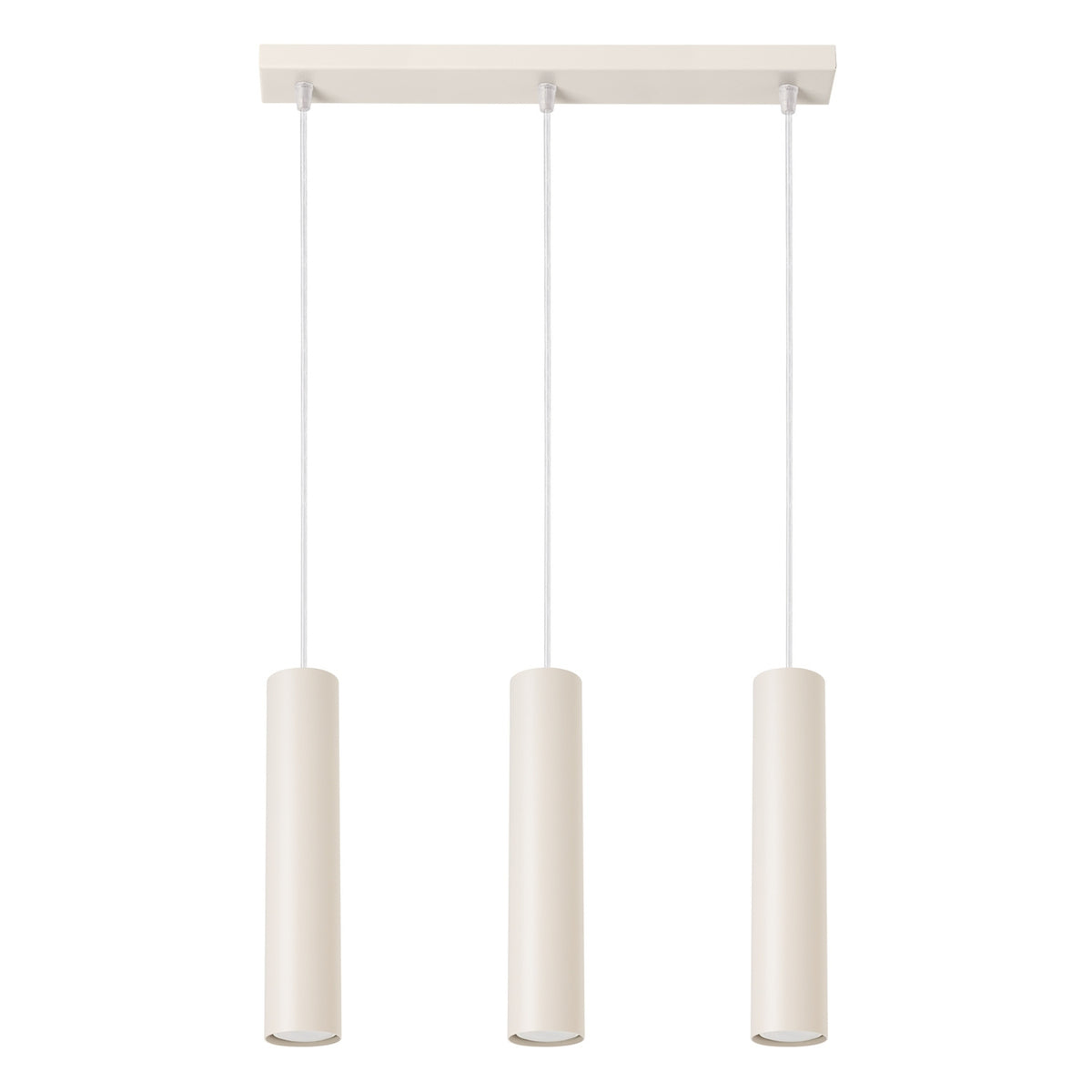 Pendellampe LAGOS 3L beige med 3 lyskilder – 45 × 6 × 98 cm – SL.1481