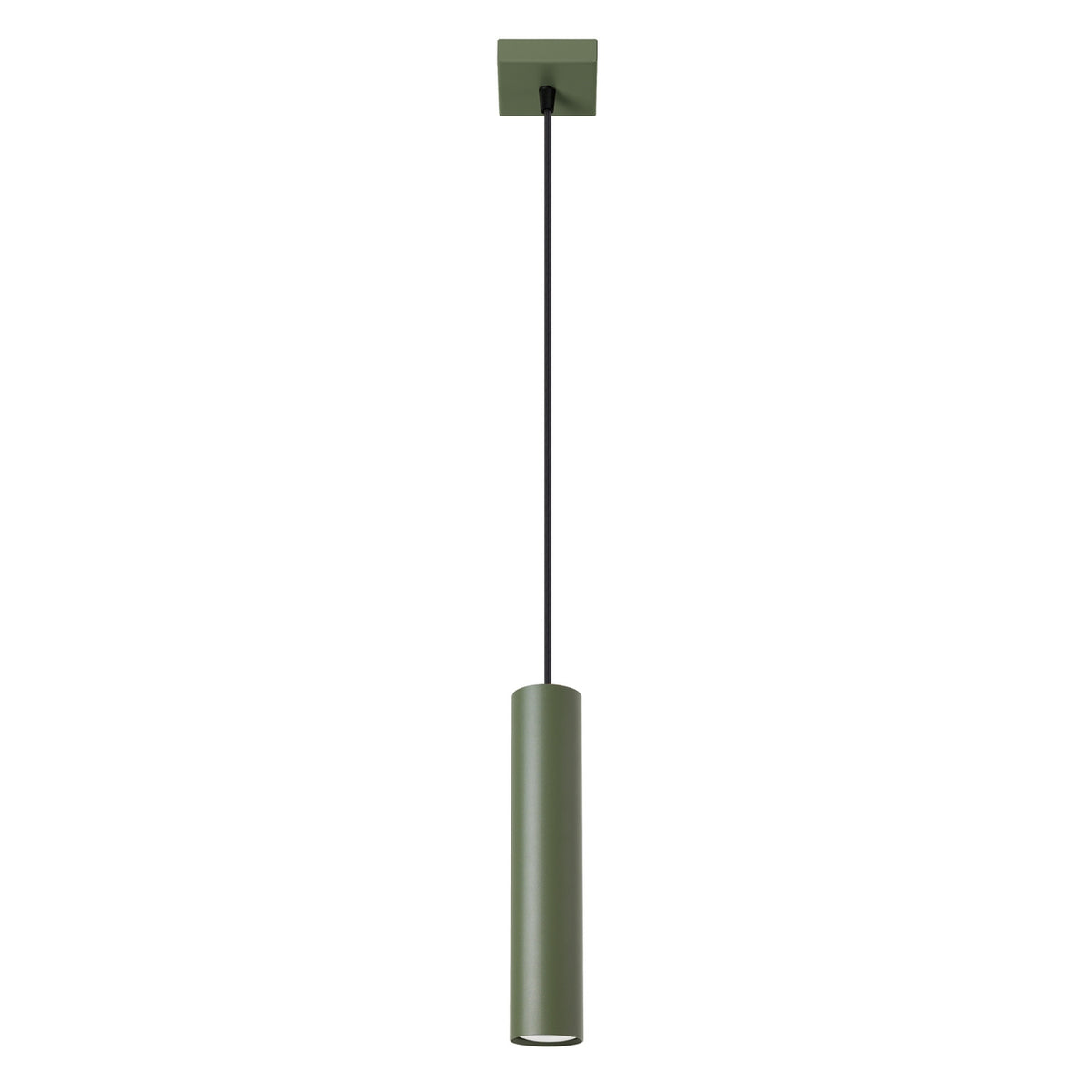 Pendellampe LAGOS 1 olivengrøn – GU10 1 lyskilde stål 8 × 8 × 118 cm IP20