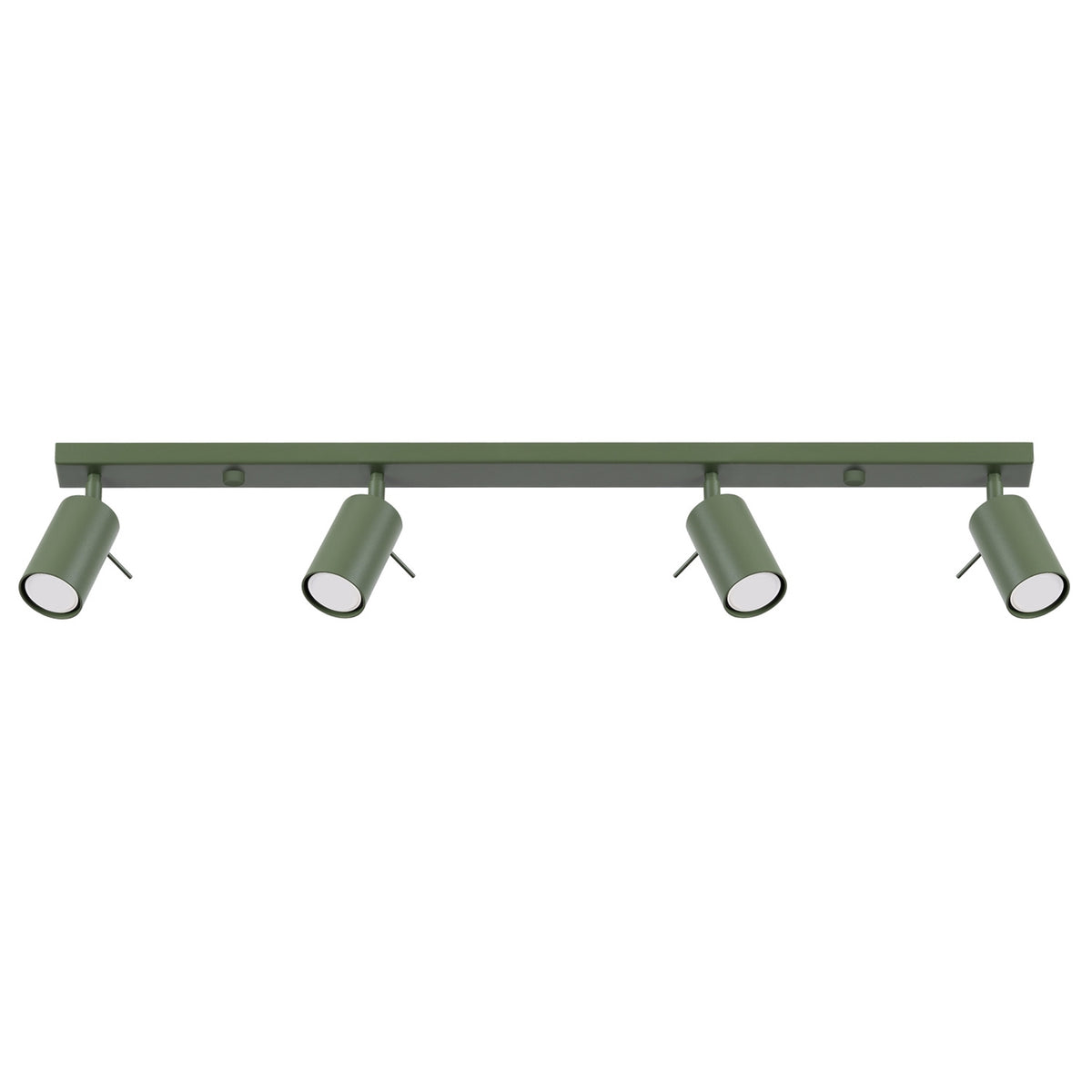 Loftslampe RING 4L olivengrøn – GU10 4 lyskilder stål 81 × 6 × 17 cm IP20