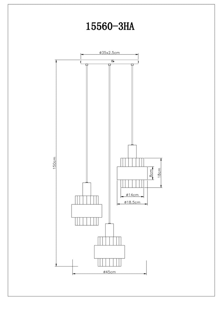 MILLEY Pendellampe 15560-3HA