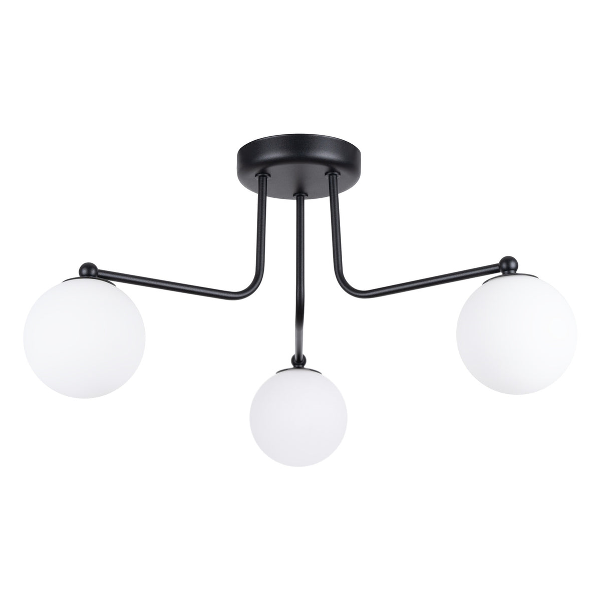 Lysekrone ASTRAL 3 sort med 3 lyskilder – 62 × 62 × 29 cm – SL.1662