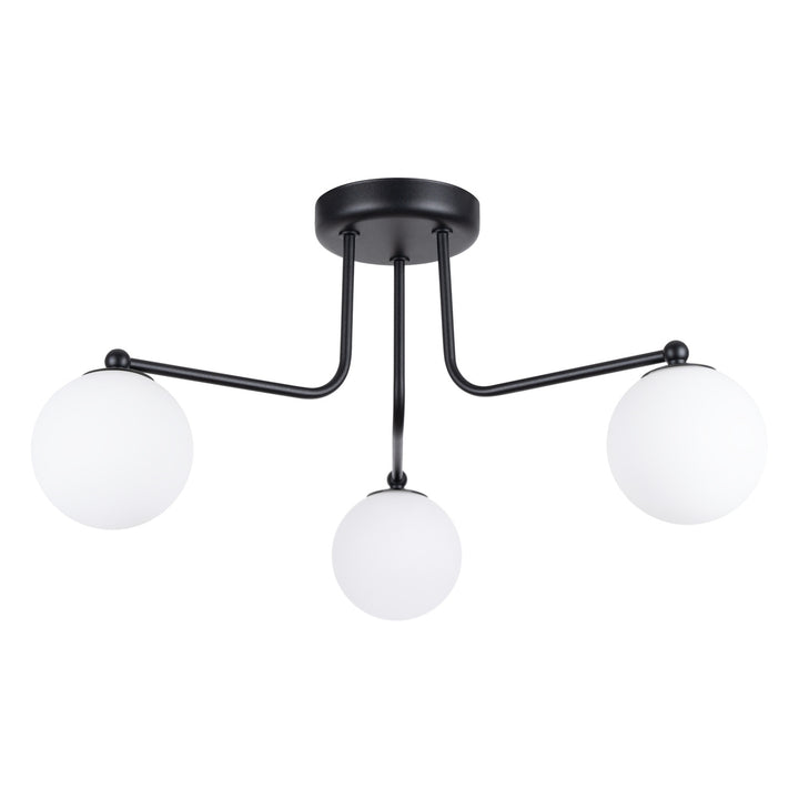 Lysekrone ASTRAL 3 sort med 3 lyskilder – 62 × 62 × 29 cm – SL.1662