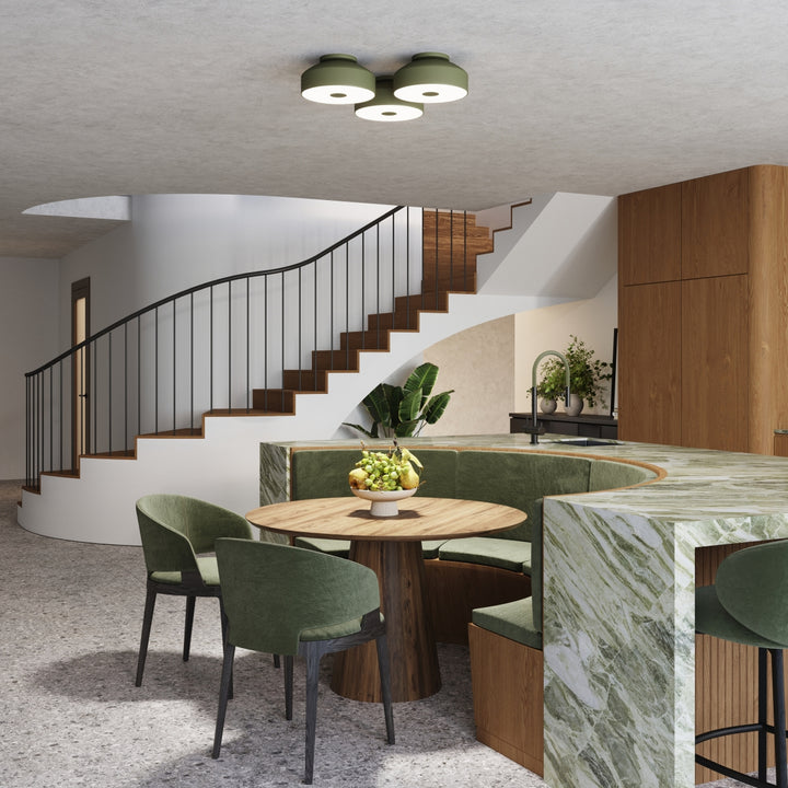 Loftlampe OMIQ olivengrøn