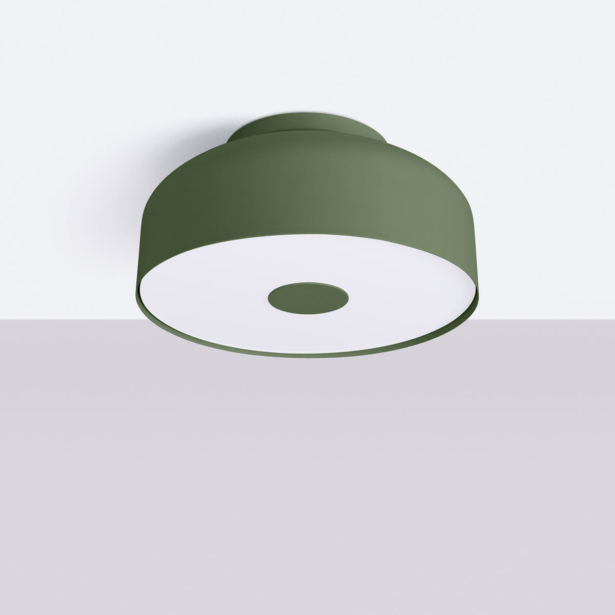 Loftlampe OMIQ olivengrøn