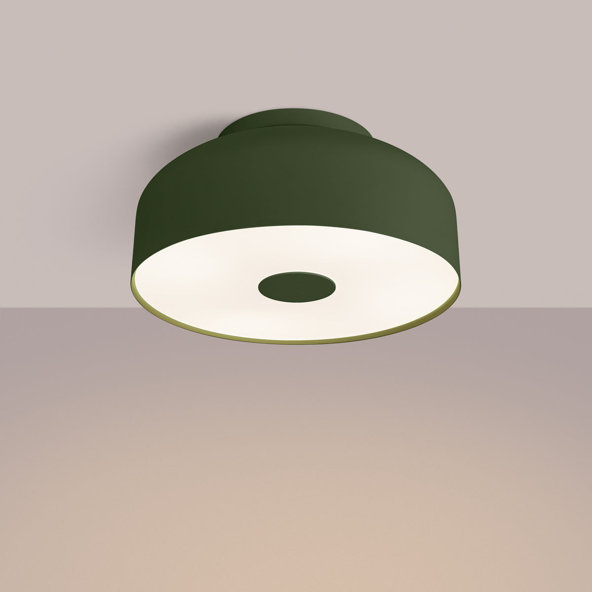 Loftlampe OMIQ olivengrøn