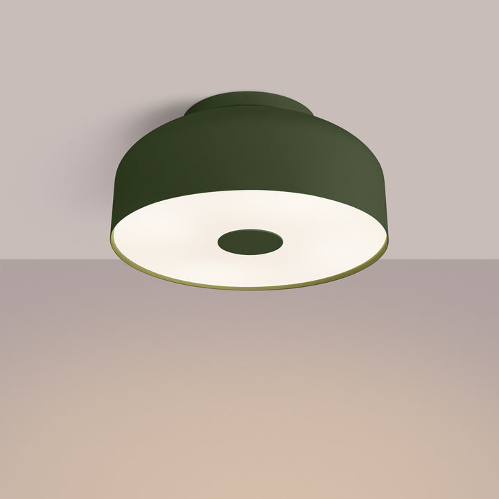 Loftlampe OMIQ olivengrøn