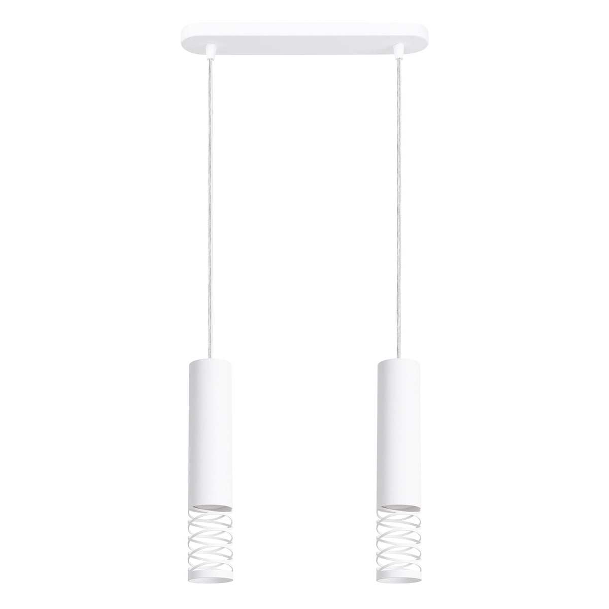 Pendellampe LAMI 2 hvid med 2 lyskilder – 33 × 6 × 125 cm – SL.1687