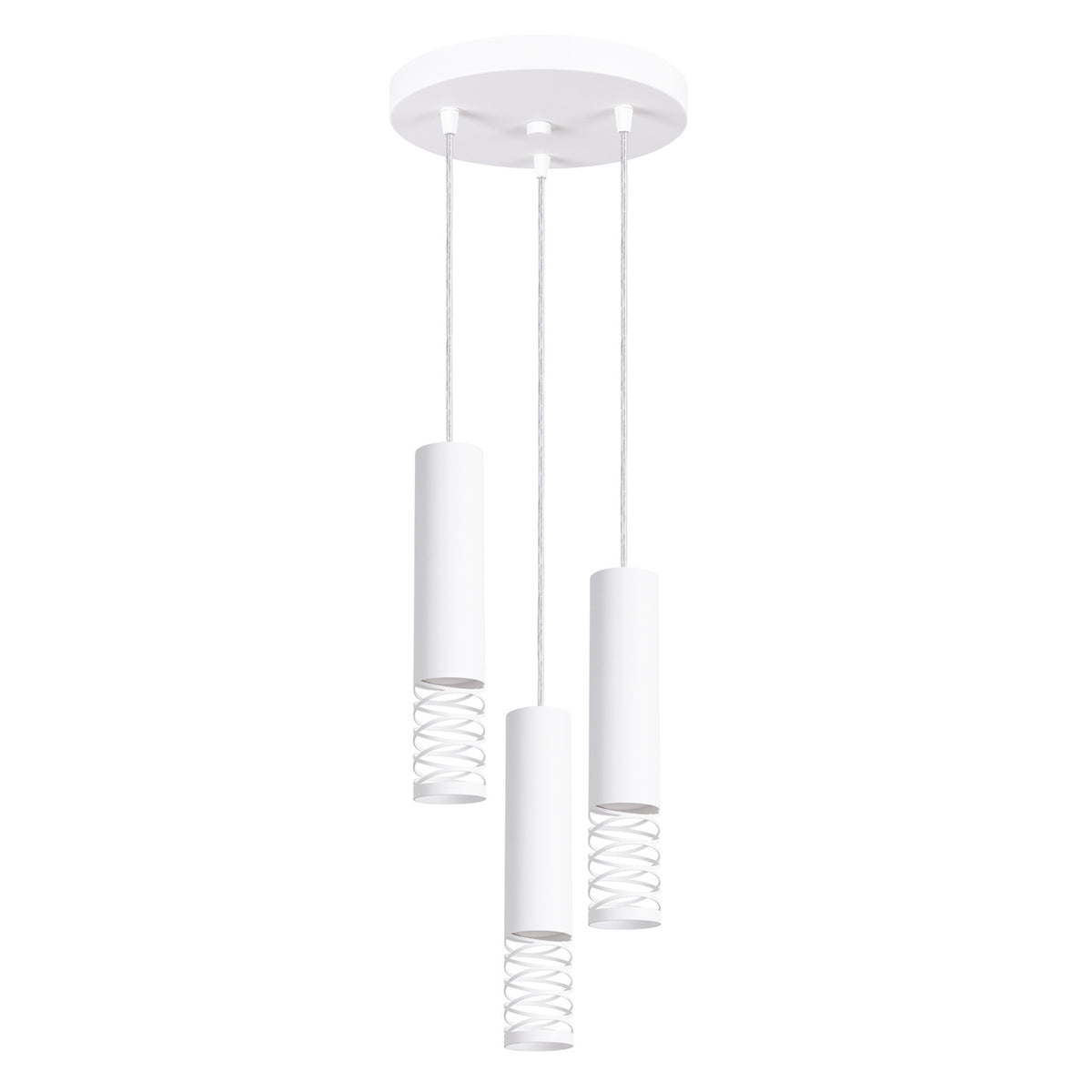 Pendellampe LAMI 3P hvid med 3 lyskilder – 25 × 25 × 125 cm – SL.1689