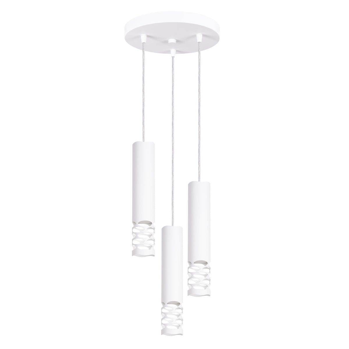 Pendellampe LIRO 3P hvid – GU10 3 lyskilder stål 25 × 25 × 125 cm IP20