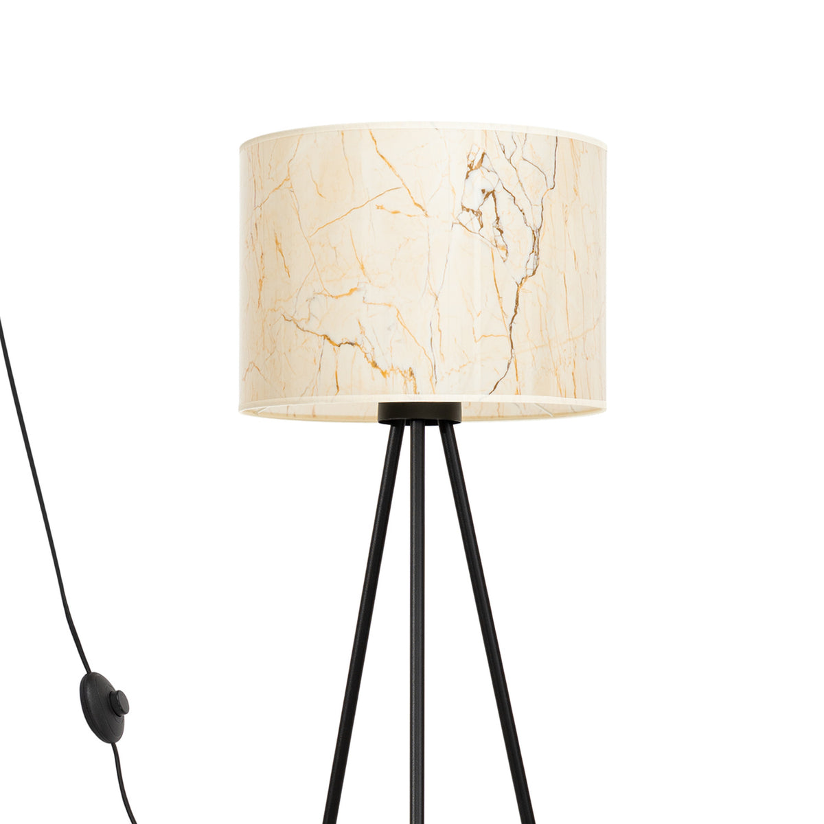 Gulvlampe NEVIA marmor med 1 lyskilder – 40 × 40 × 135 cm – SL.1854
