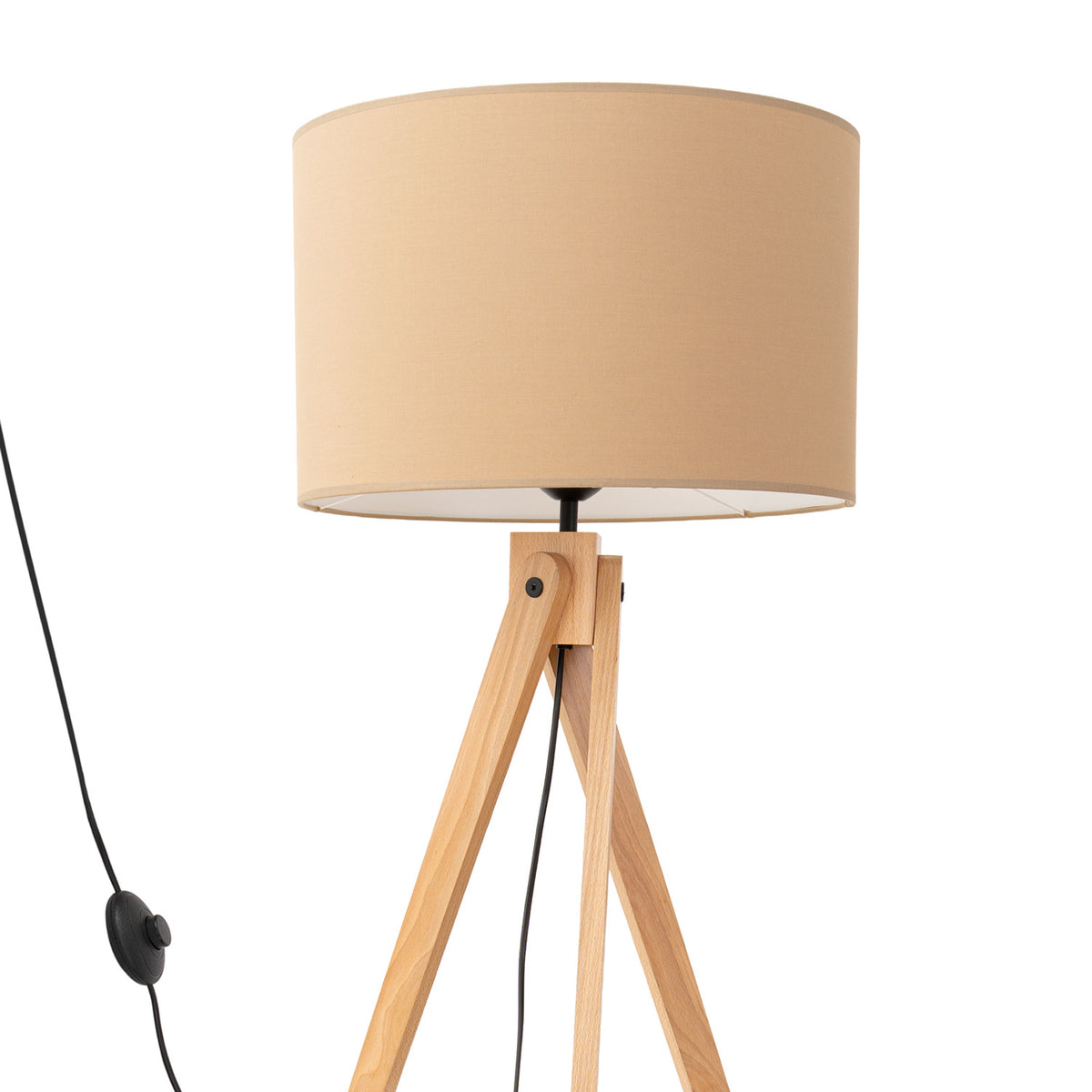 Gulvlampe NATT beige med 1 lyskilder – 77 × 77 × 140 cm – SL.1905