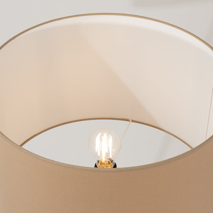 Gulvlampe NATT beige med 1 lyskilder – 77 × 77 × 140 cm – SL.1905