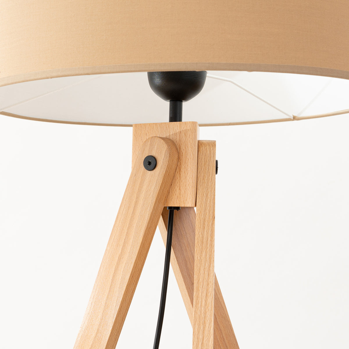 Gulvlampe NATT beige med 1 lyskilder – 77 × 77 × 140 cm – SL.1905