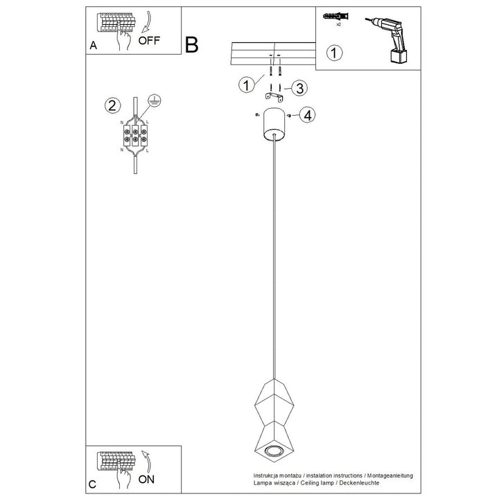 Pendellampe KUBBE lille S – SL.2030