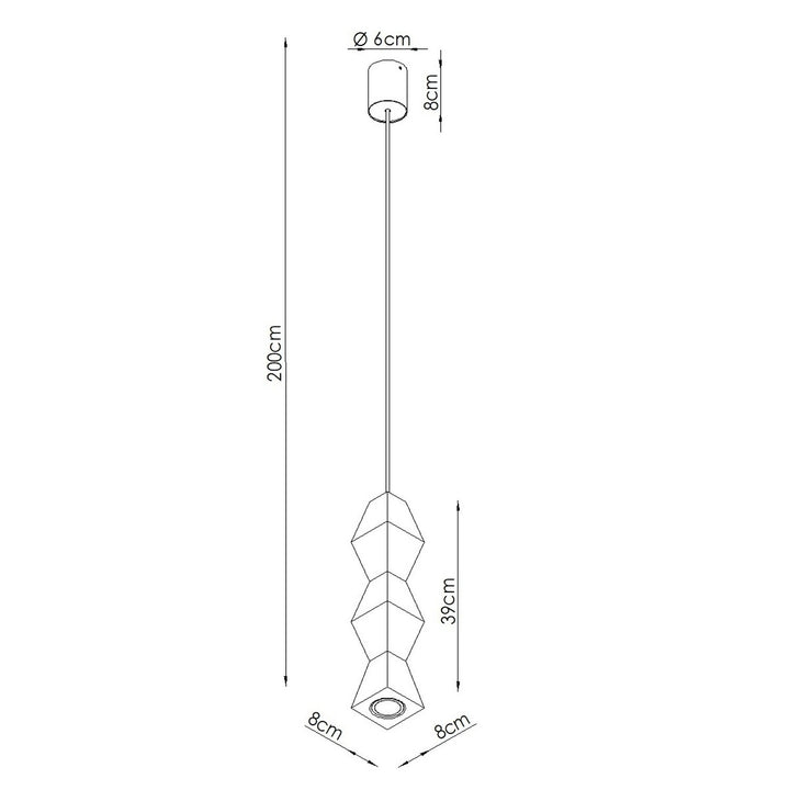 Pendellampe KUBBE mellem S – SL.2031