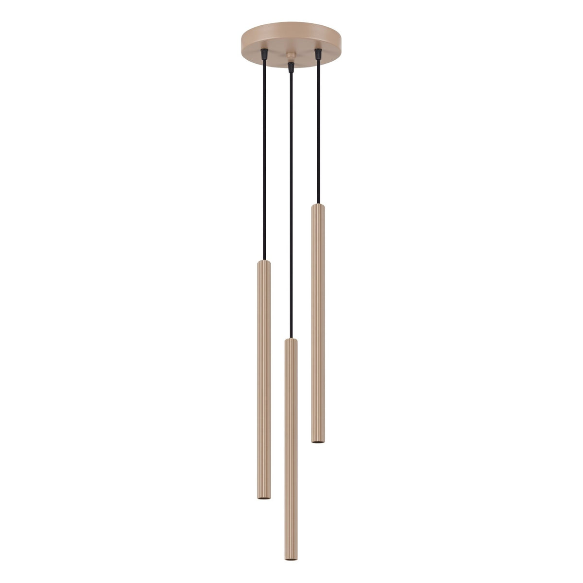 Pendellampe ARCHE 3P taupe med 3 lyskilder – 20 × 20 × 120 cm – SL.2038