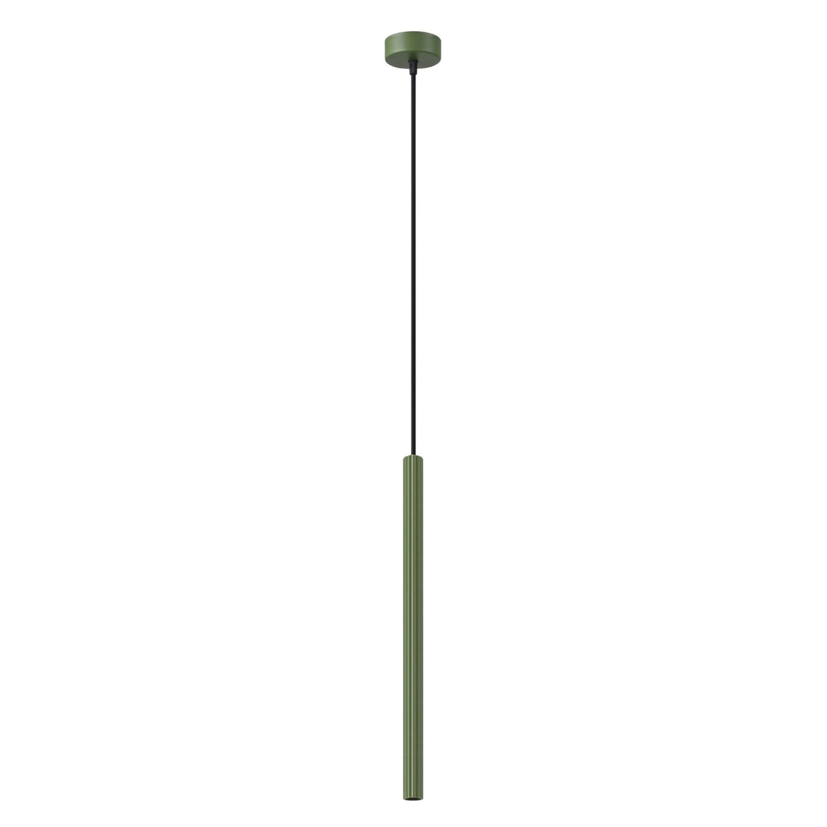 Pendellampe ARCHE 1 olivengrøn – G9 1 lyskilde stål 8 × 8 × 120 cm IP20