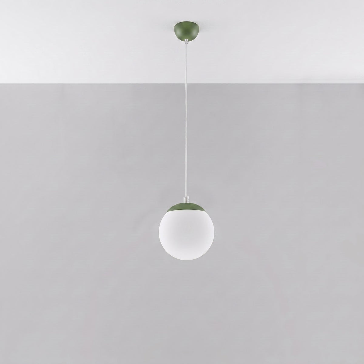 Pendellampe UGO 20 olivengrøn – E27 1 lyskilde 20 × 20 × 110 cm IP20