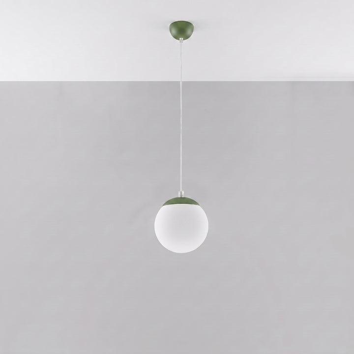 Pendellampe UGO 20 olivengrøn – E27 1 lyskilde 20 × 20 × 110 cm IP20