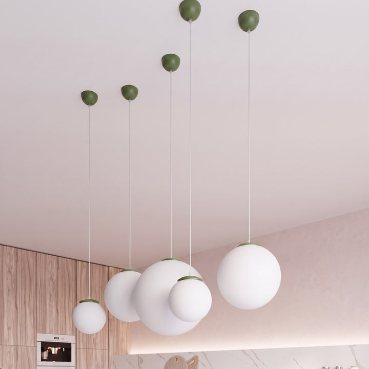 Pendellampe UGO 30 olivengrøn – E27 1 lyskilde 30 × 30 × 120 cm IP20