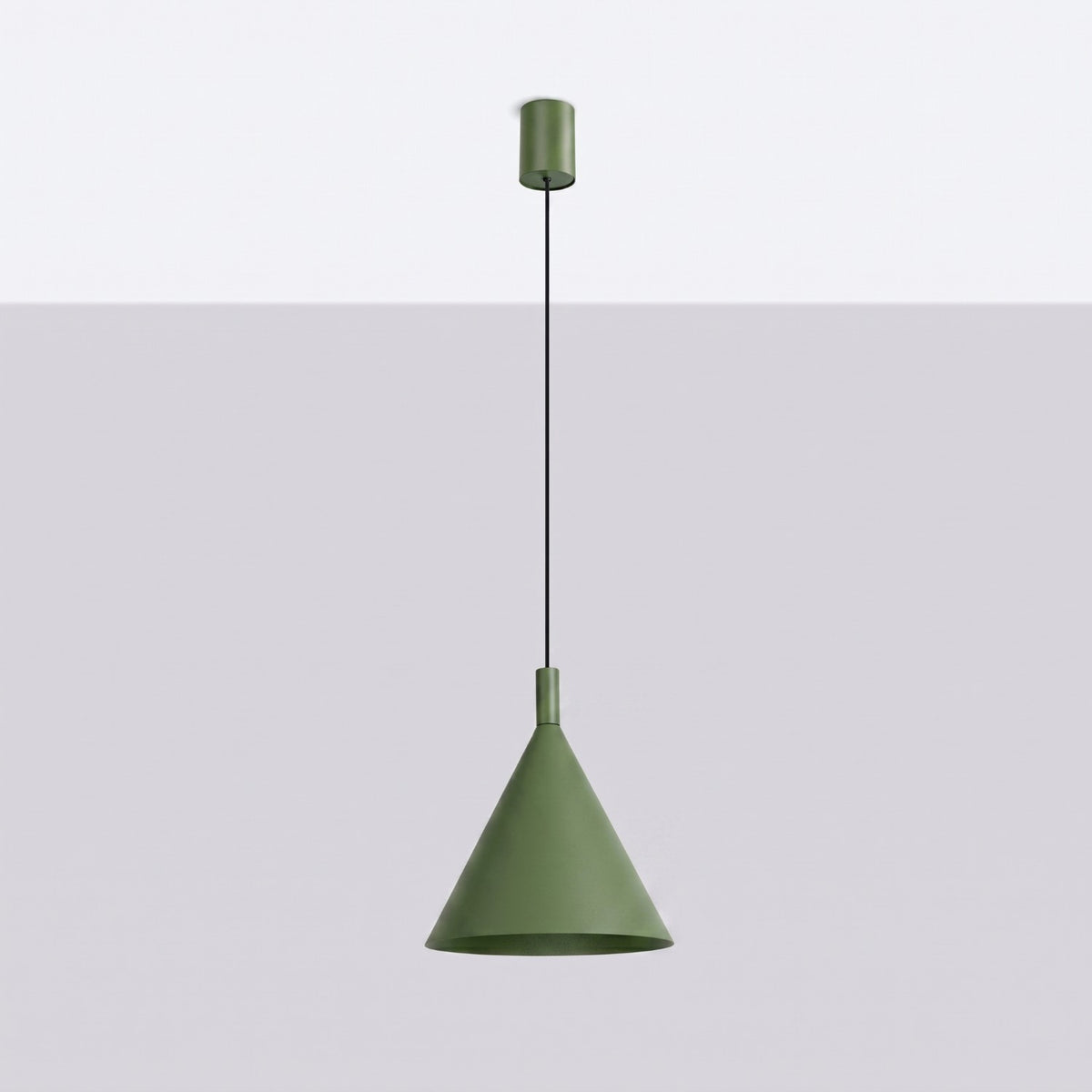 Pendellampe NOX 25 olivengrøn – E27 1 lyskilde245 × 245 × 140 cm IP20