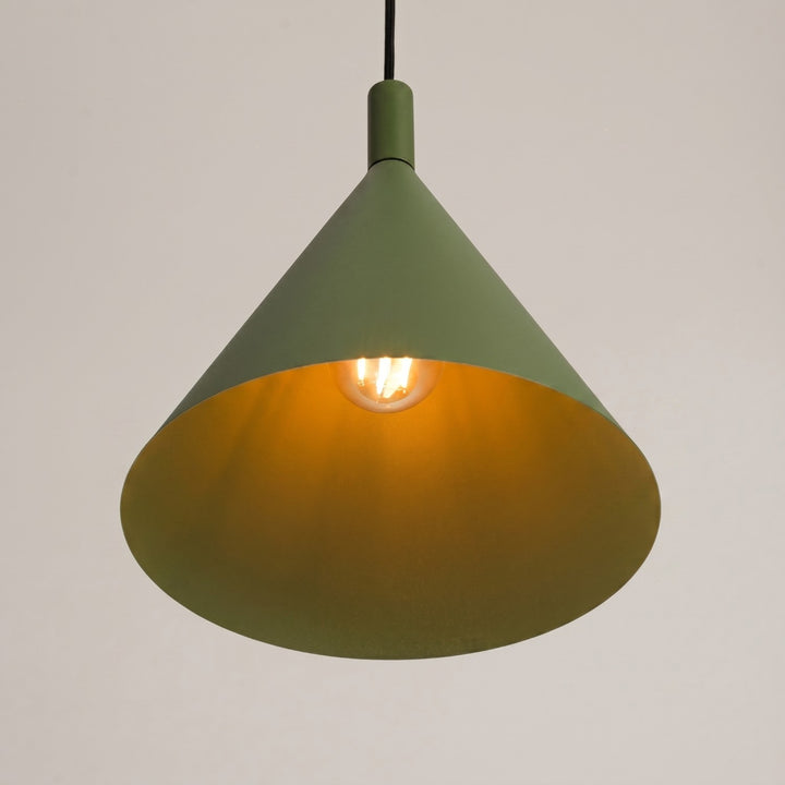 Pendellampe NOX 25 olivengrøn – E27 1 lyskilde245 × 245 × 140 cm IP20