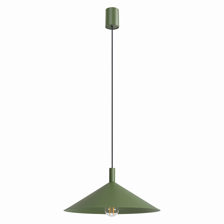 Pendellampe NOX 40 olivengrøn – E27 1 lyskilde stål 40 × 40 × 135 cm IP20