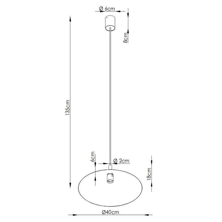 Pendellampe NOX 40 olivengrøn – E27 1 lyskilde stål 40 × 40 × 135 cm IP20