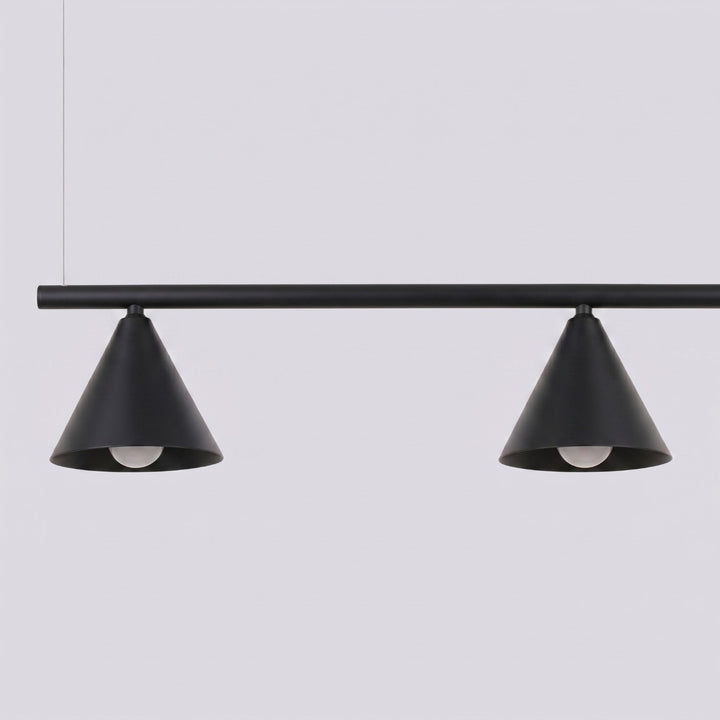 Lysekrone NOX 4L sort med 4 lyskilder – 122 × 14 × 215 cm – SL.2552