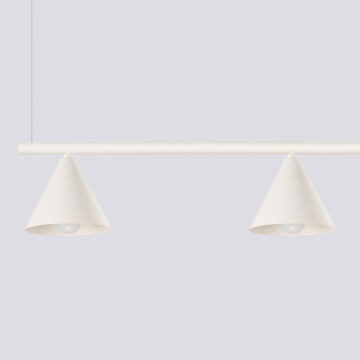 Lysekrone NOX 4L beige – E14 4 lyskilder stål 122 × 14 × 215 cm IP20