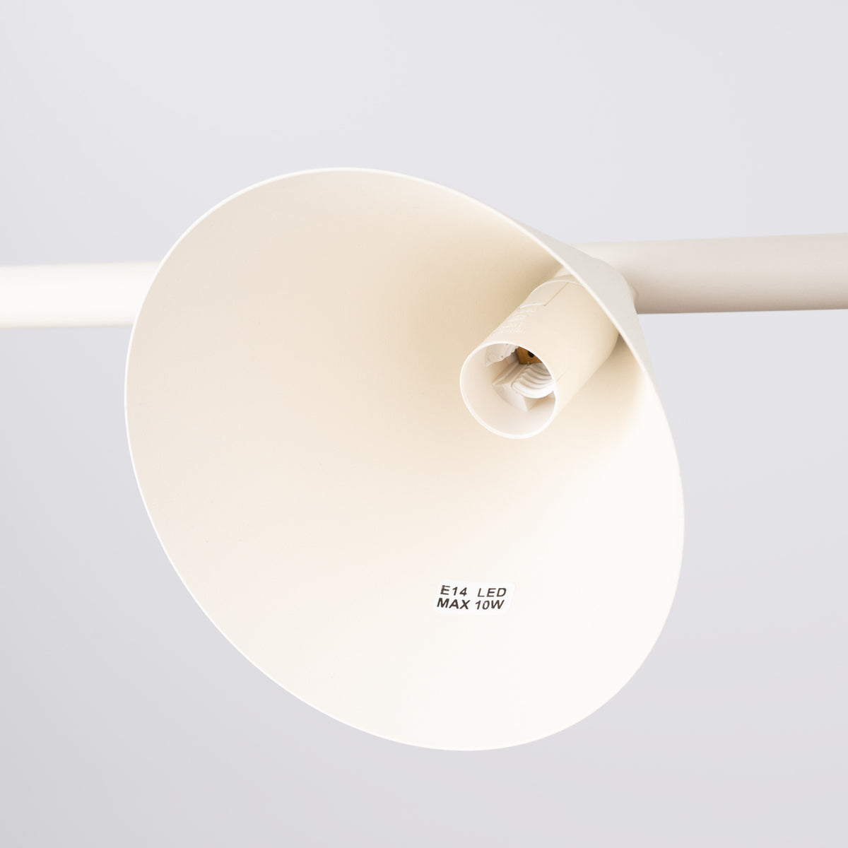 Lysekrone NOX 4L beige – E14 4 lyskilder stål 122 × 14 × 215 cm IP20