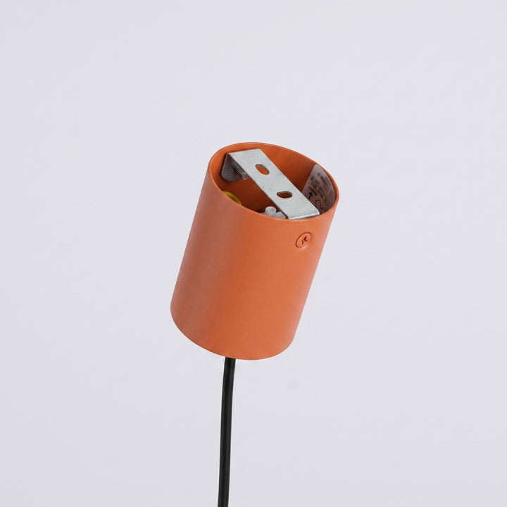 Lysekrone NOX 4L rød okker – E14 4 lyskilder stål 122 × 14 × 215 cm IP20
