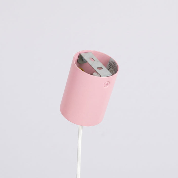 Lysekrone NOX 4L pink – E14 4 lyskilder stål 122 × 14 × 215 cm IP20